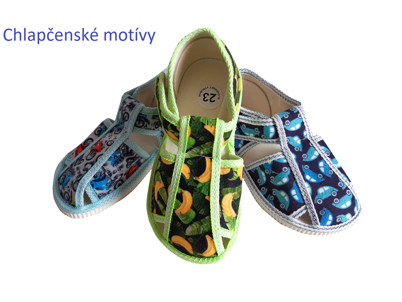 Detské chlapčenské prezúvky Manik M-00-2S MIX